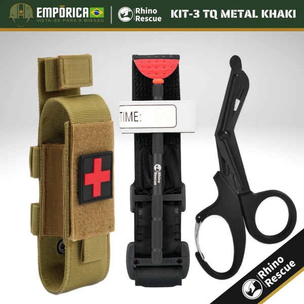 KIT-3 TQ RHINO RESCUE - METAL KHAKI