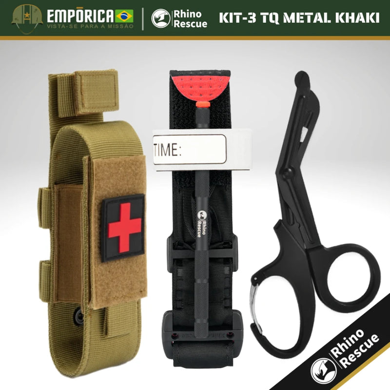 KIT-3 TQ RHINO RESCUE - METAL KHAKI