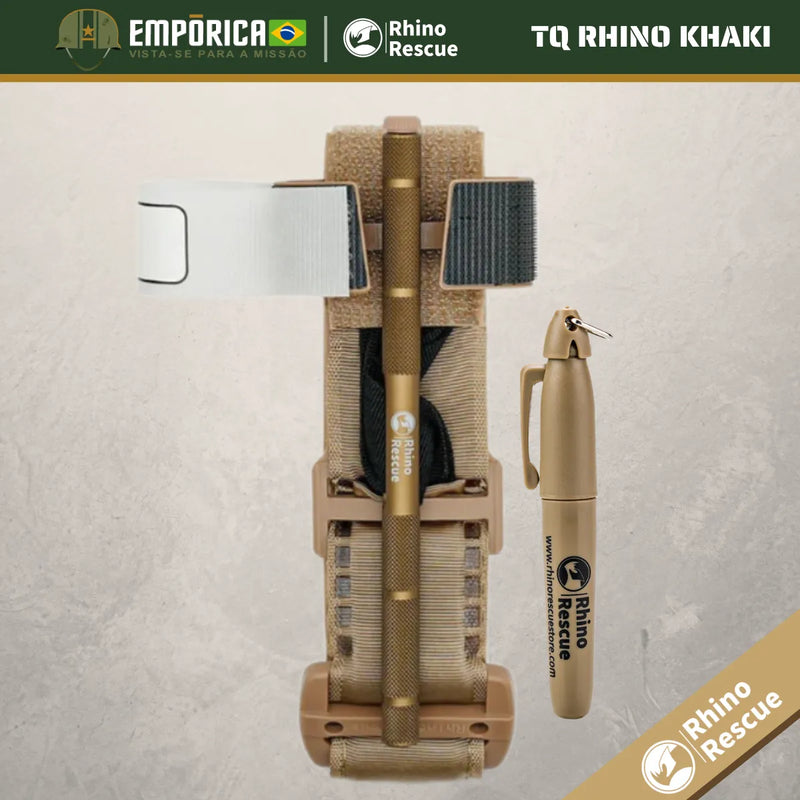 TORNIQUETE RHINO RESCUE + BRINDE (KHAKI)