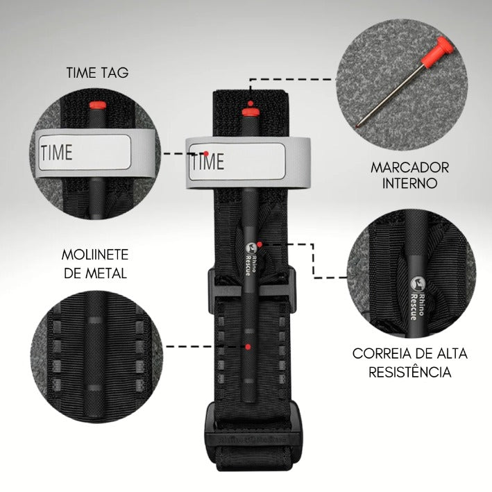 TORNIQUETE RHINO RESCUE (BLACK METAL)