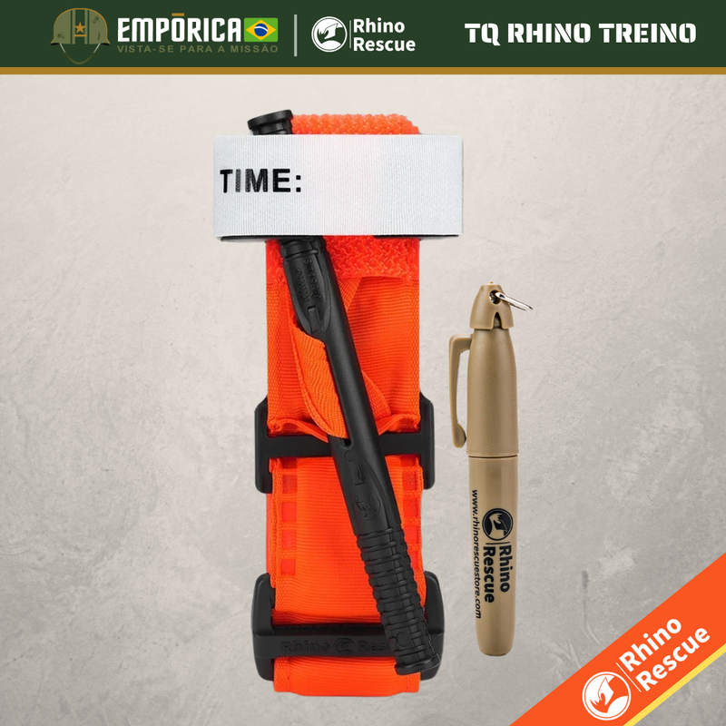 TORNIQUETE RHINO TREINO + BRINDE (LARANJA)