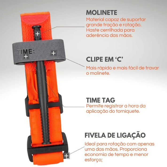 TORNIQUETE RHINO RESCUE (LARANJA)